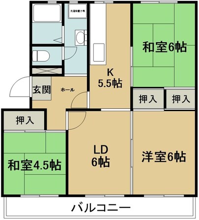 熊谷団地の物件間取画像